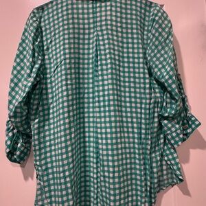Grand & Greene Green Checkered Button Down Shirt